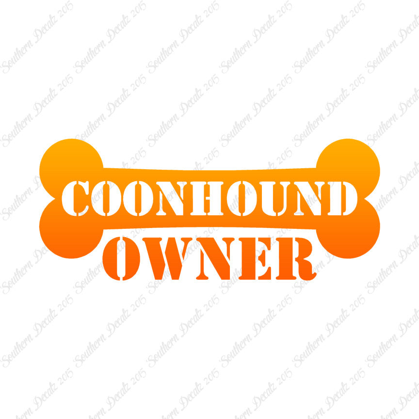 Coon Hound Dog Owner Bone
