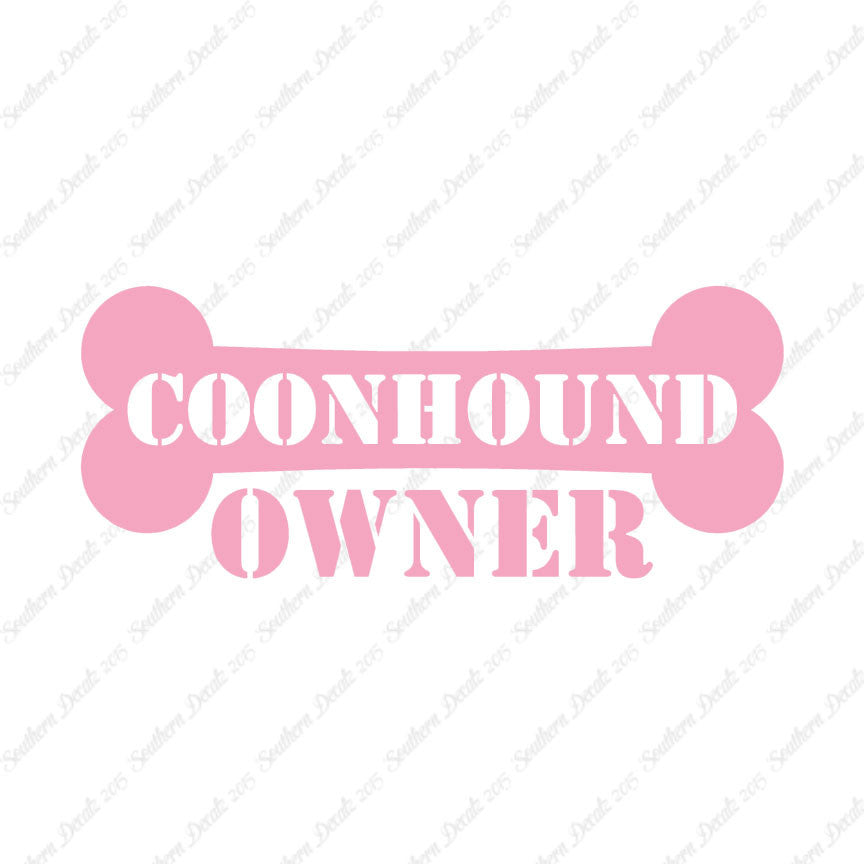 Coon Hound Dog Owner Bone