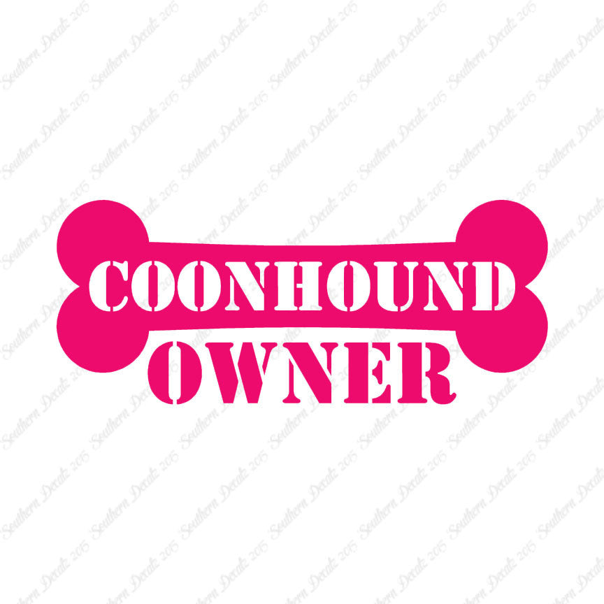 Coon Hound Dog Owner Bone