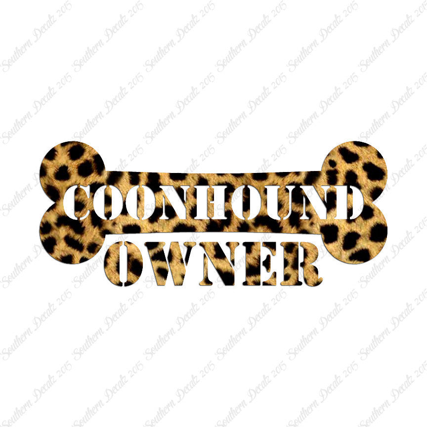 Coon Hound Dog Owner Bone