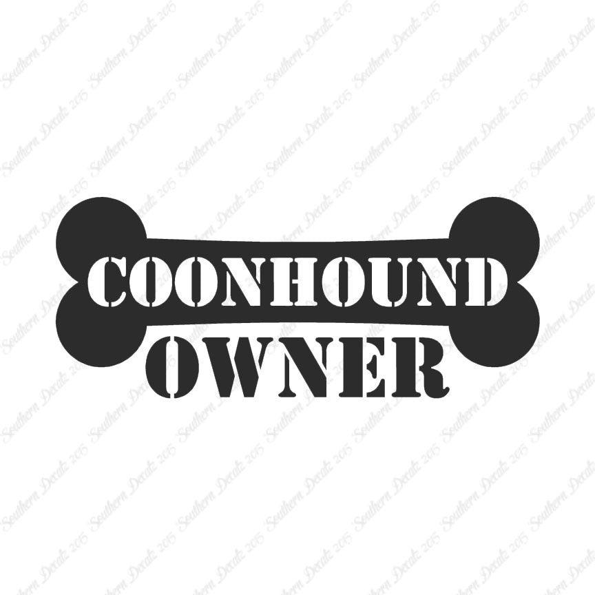 Coon Hound Dog Owner Bone