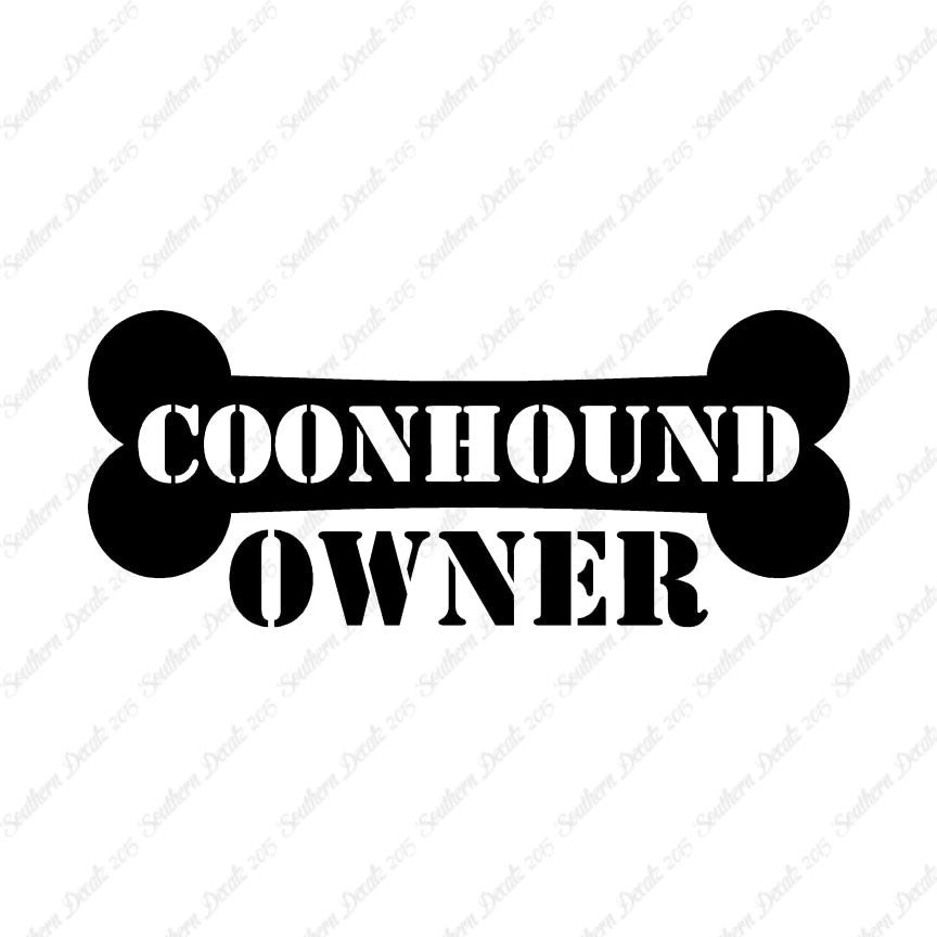 Coon Hound Dog Owner Bone