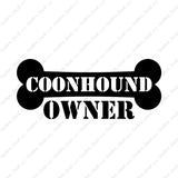 Coon Hound Dog Owner Bone