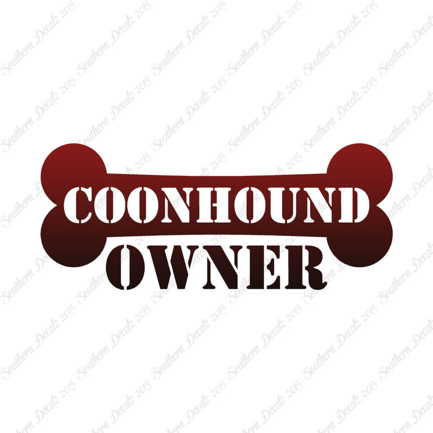 Coon Hound Dog Owner Bone