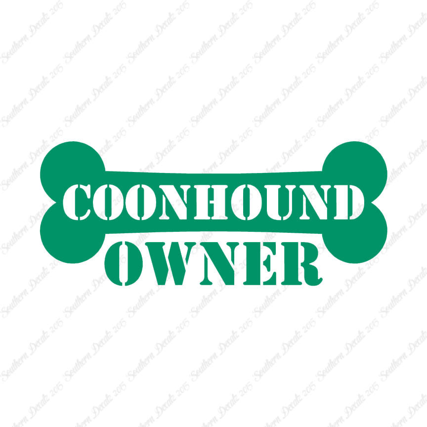 Coon Hound Dog Owner Bone