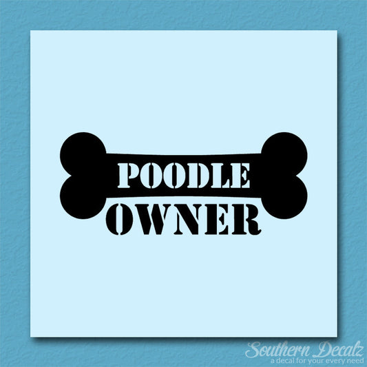 Poodle Dog Owner Bone