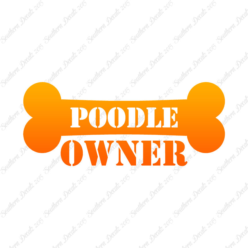 Poodle Dog Owner Bone