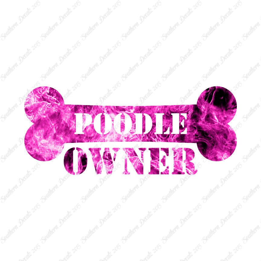 Poodle Dog Owner Bone