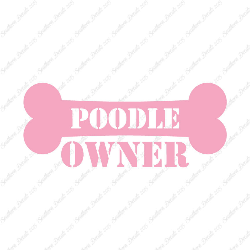 Poodle Dog Owner Bone
