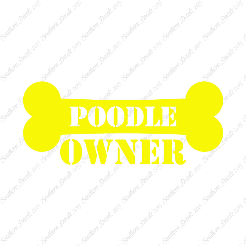 Poodle Dog Owner Bone