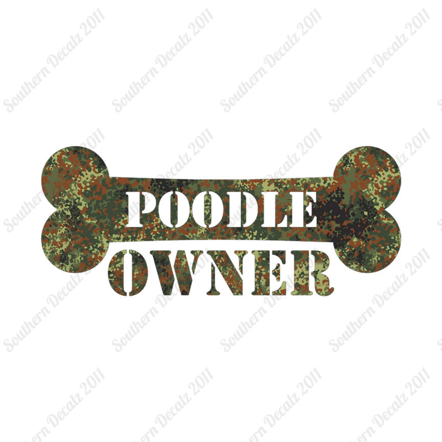 Poodle Dog Owner Bone