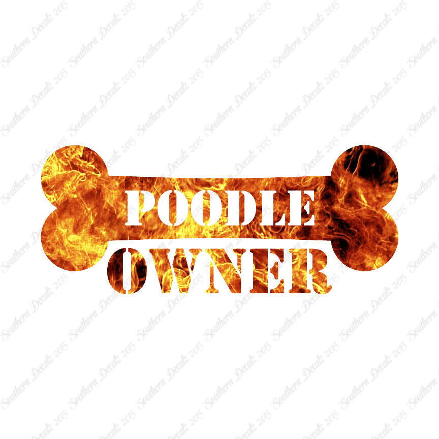 Poodle Dog Owner Bone