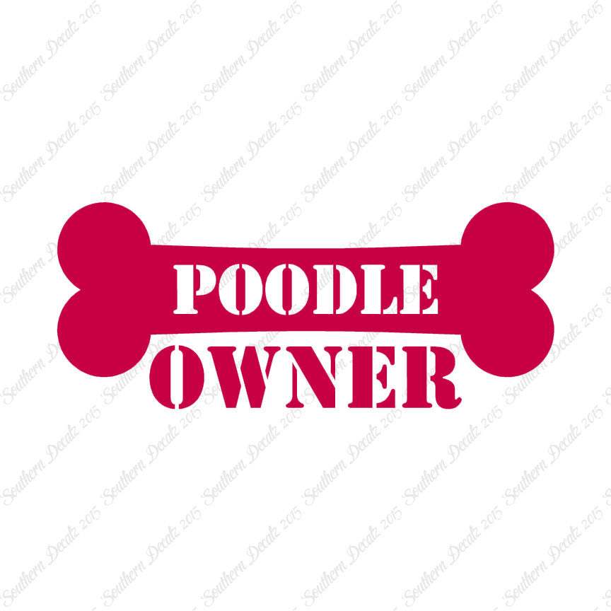 Poodle Dog Owner Bone