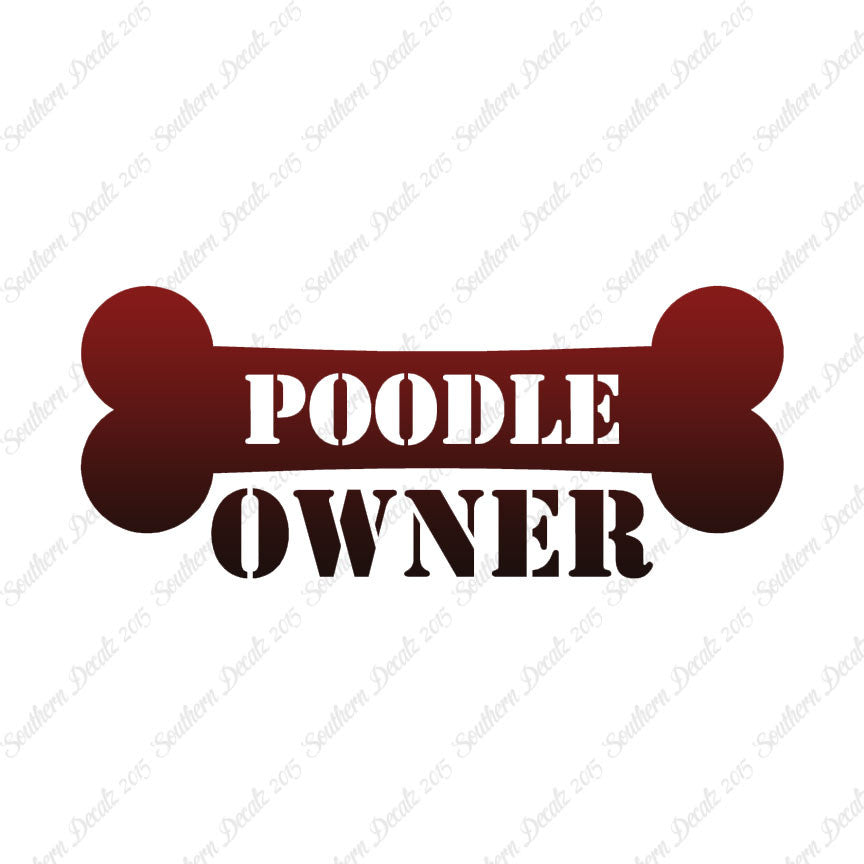 Poodle Dog Owner Bone