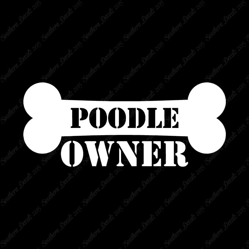 Poodle Dog Owner Bone