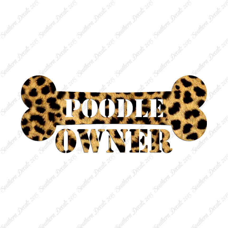 Poodle Dog Owner Bone