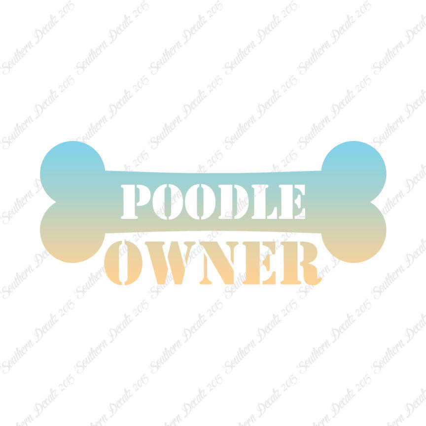 Poodle Dog Owner Bone