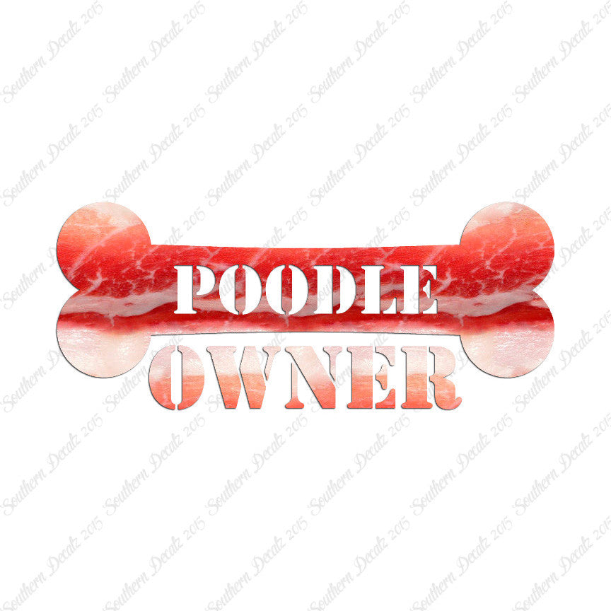 Poodle Dog Owner Bone