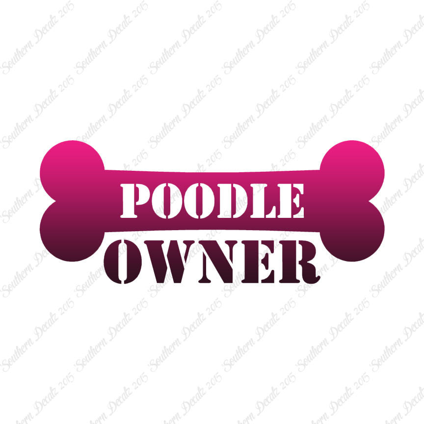 Poodle Dog Owner Bone