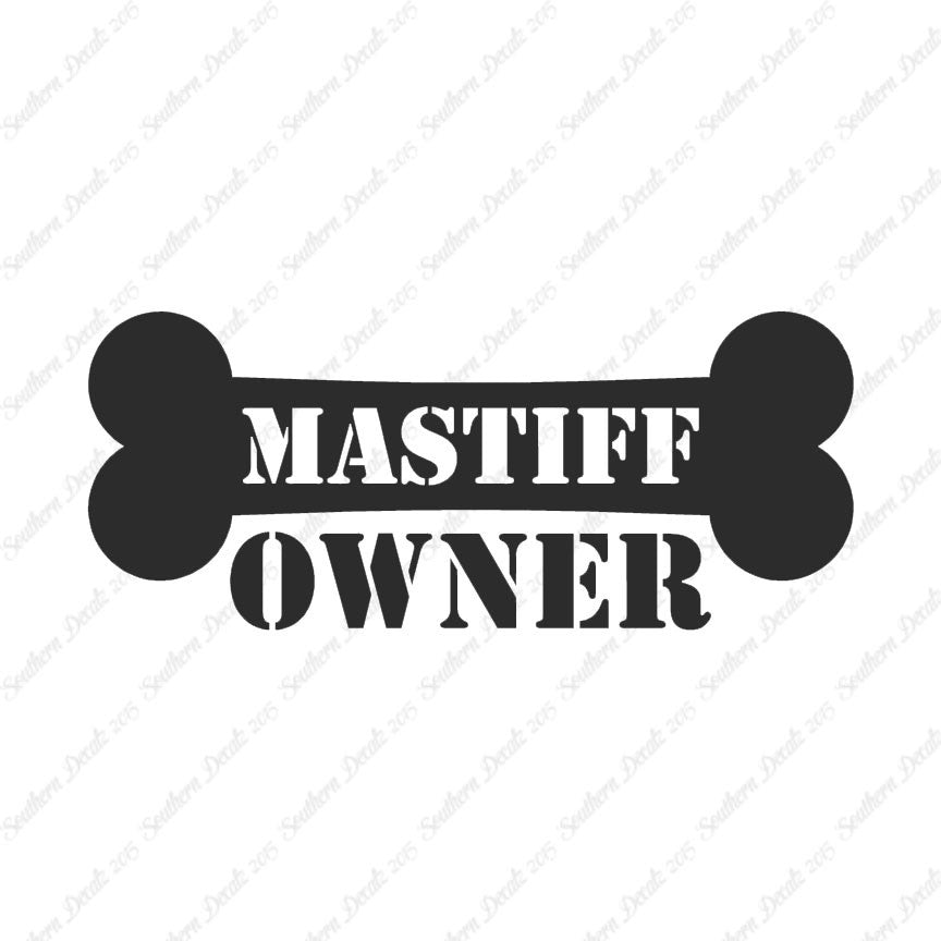 Mastiff Dog Owner Bone