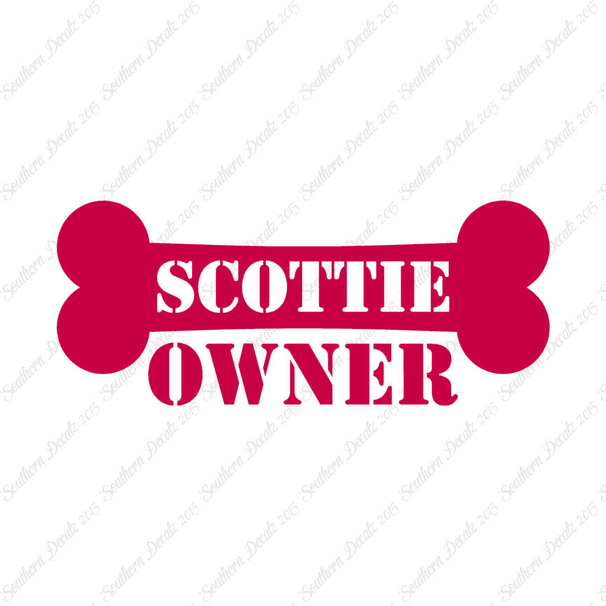 Scottie Dog Owner Bone Scottish Terrier