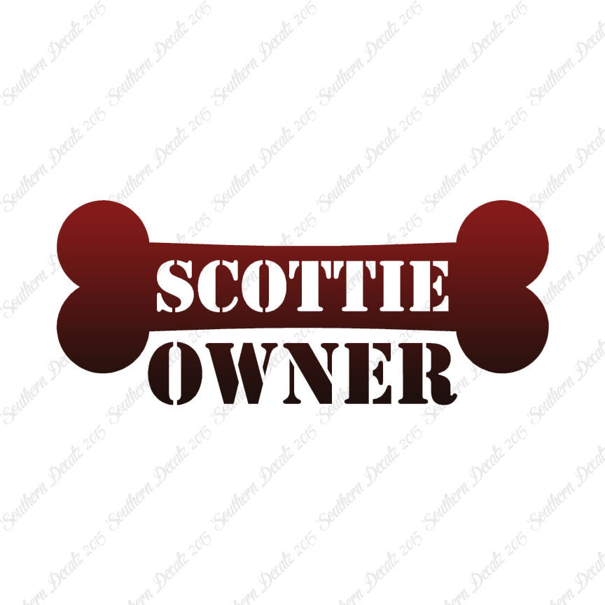 Scottie Dog Owner Bone Scottish Terrier