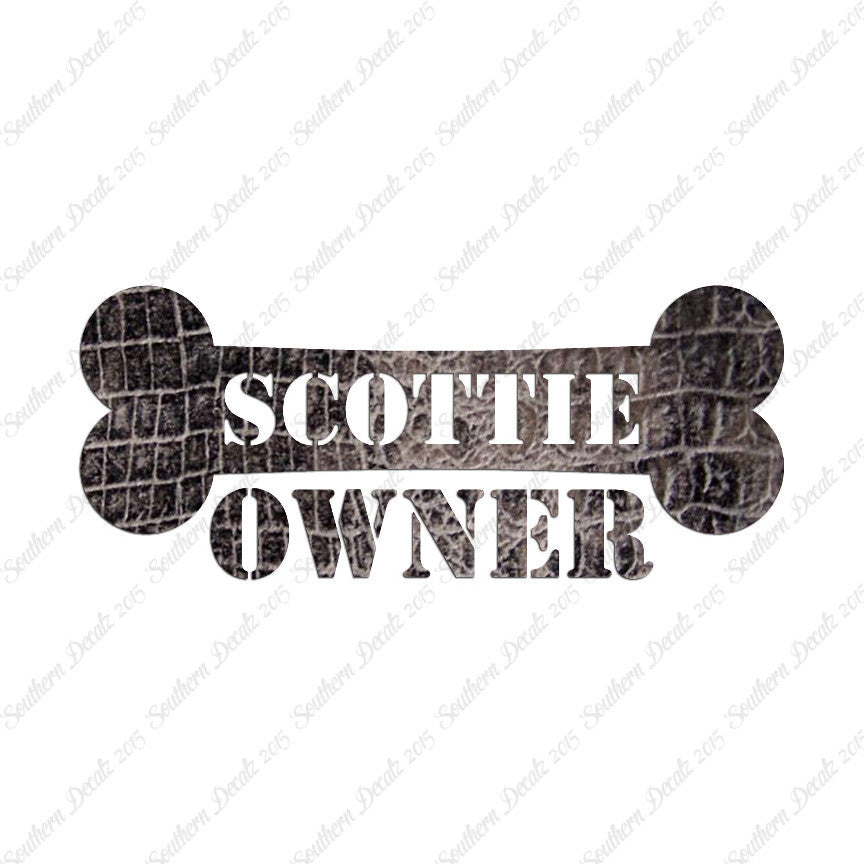 Scottie Dog Owner Bone Scottish Terrier