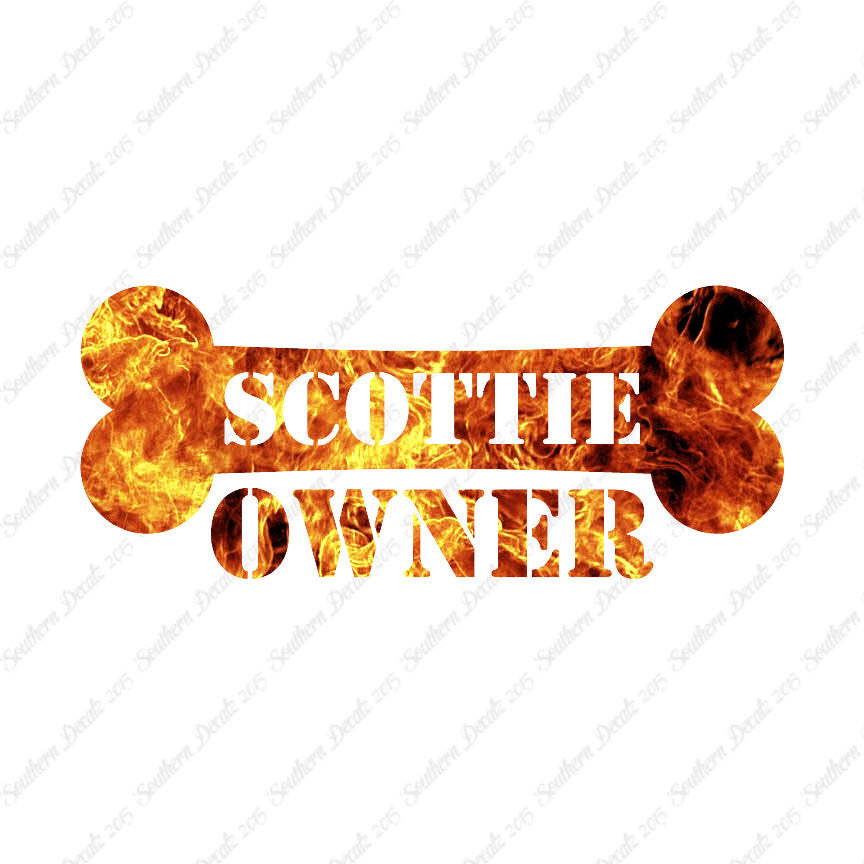 Scottie Dog Owner Bone Scottish Terrier