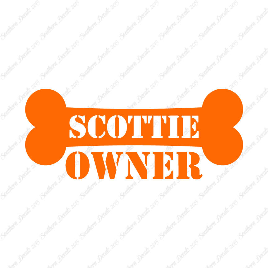Scottie Dog Owner Bone Scottish Terrier