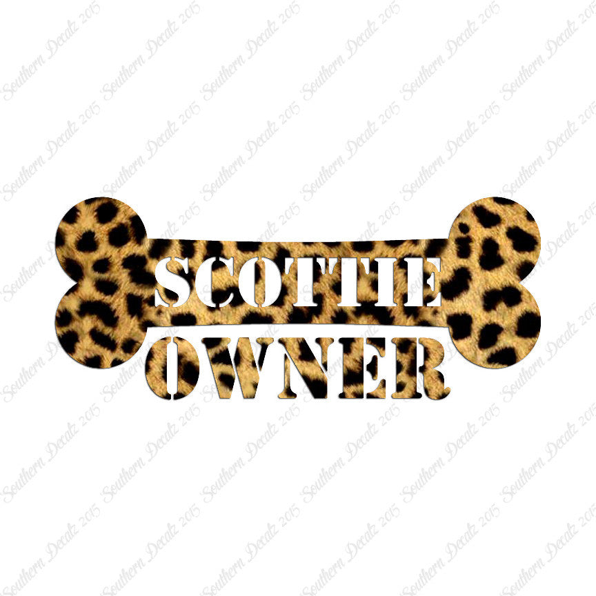 Scottie Dog Owner Bone Scottish Terrier