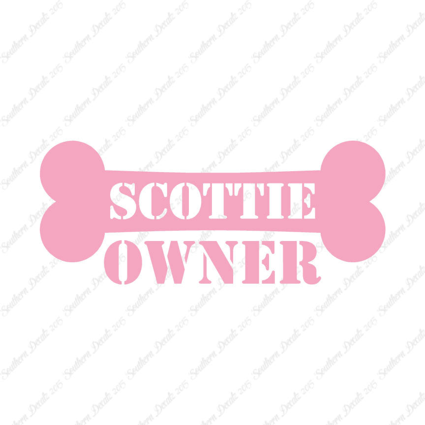Scottie Dog Owner Bone Scottish Terrier