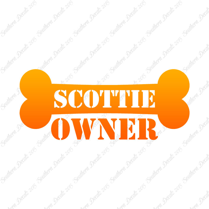 Scottie Dog Owner Bone Scottish Terrier
