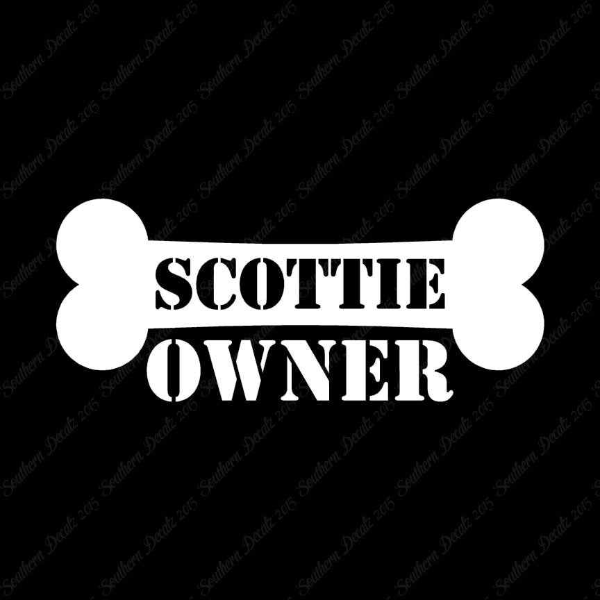 Scottie Dog Owner Bone Scottish Terrier
