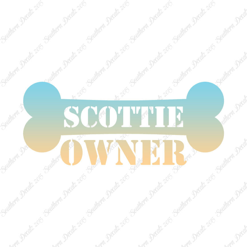 Scottie Dog Owner Bone Scottish Terrier