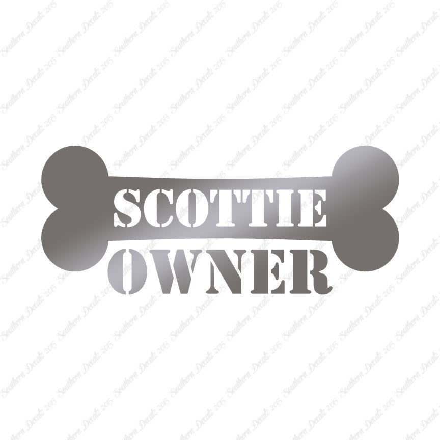 Scottie Dog Owner Bone Scottish Terrier