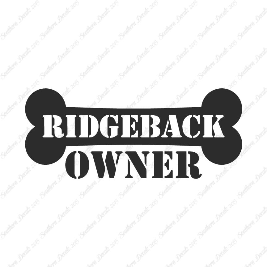 Ridgeback Dog Owner Bone