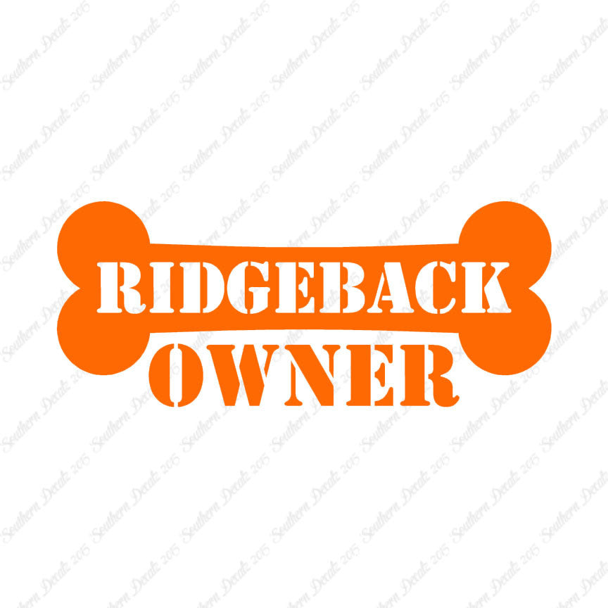 Ridgeback Dog Owner Bone
