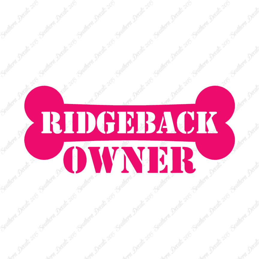 Ridgeback Dog Owner Bone