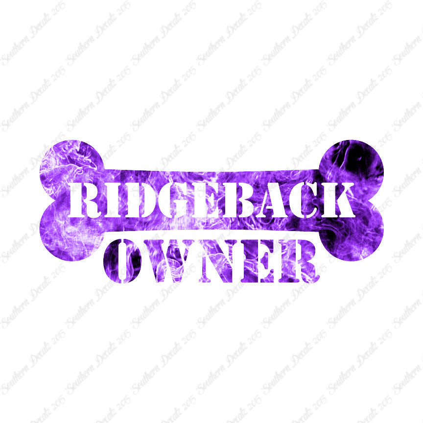 Ridgeback Dog Owner Bone