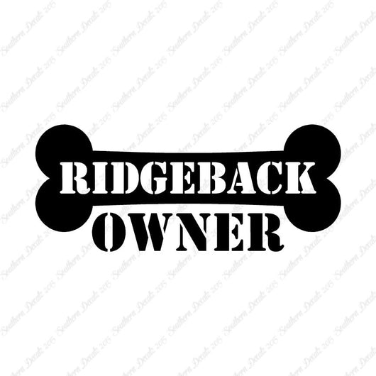 Ridgeback Dog Owner Bone