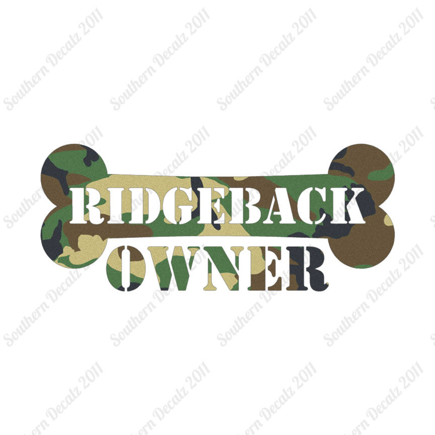 Ridgeback Dog Owner Bone