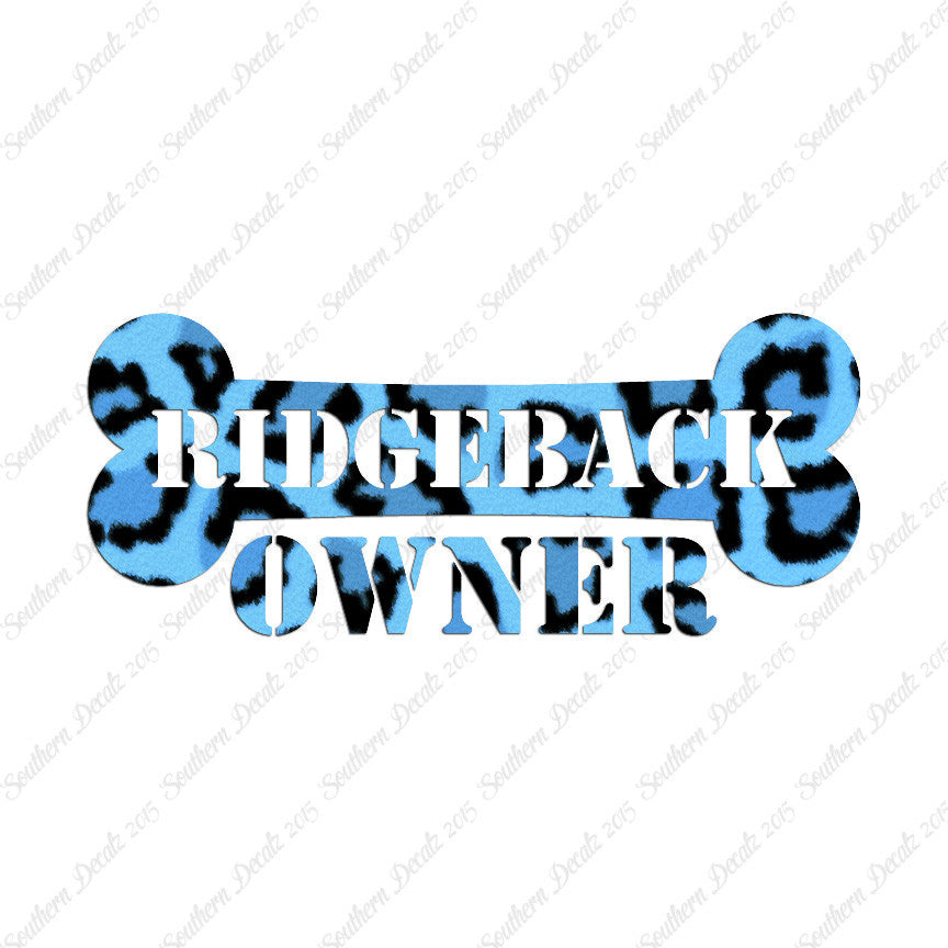 Ridgeback Dog Owner Bone