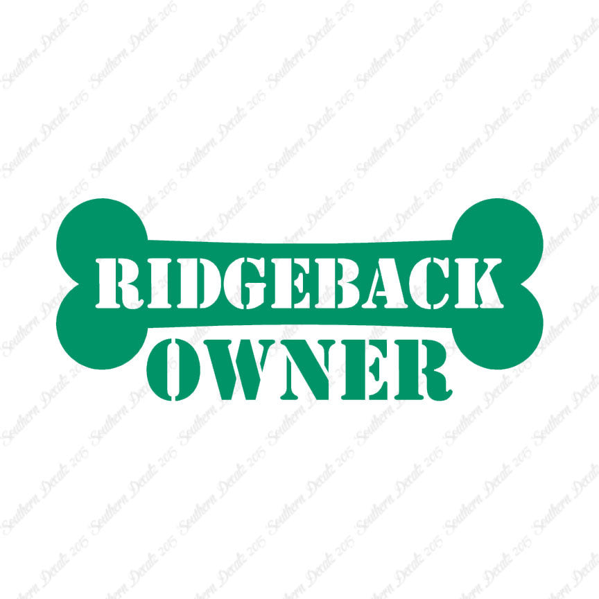 Ridgeback Dog Owner Bone