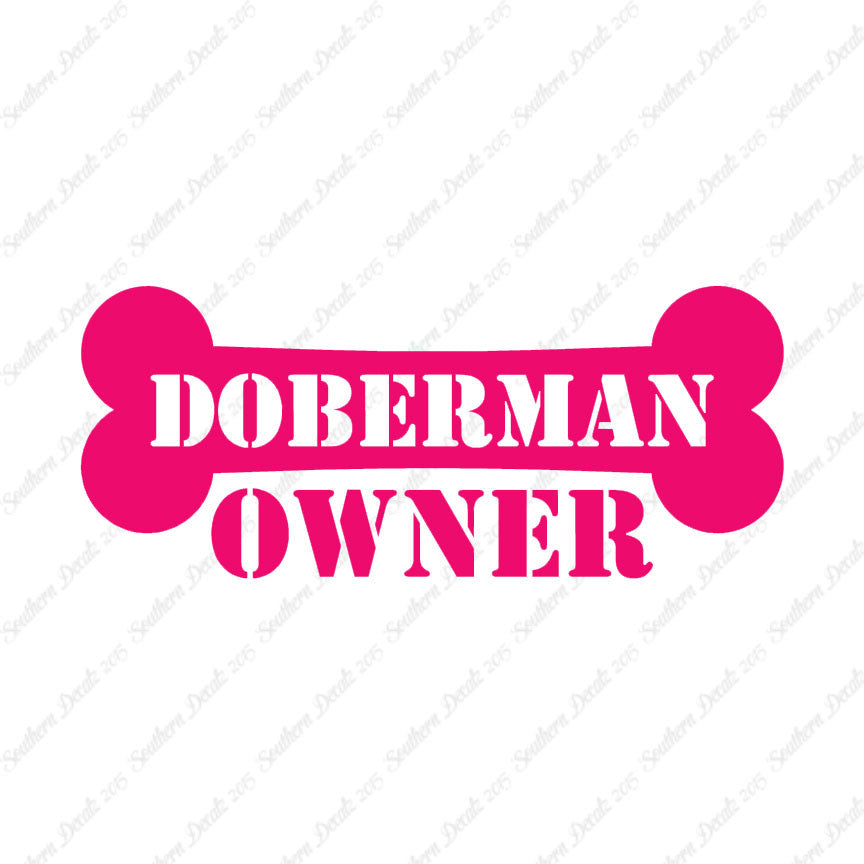 Doberman Dog Owner Bone