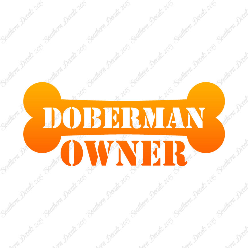 Doberman Dog Owner Bone