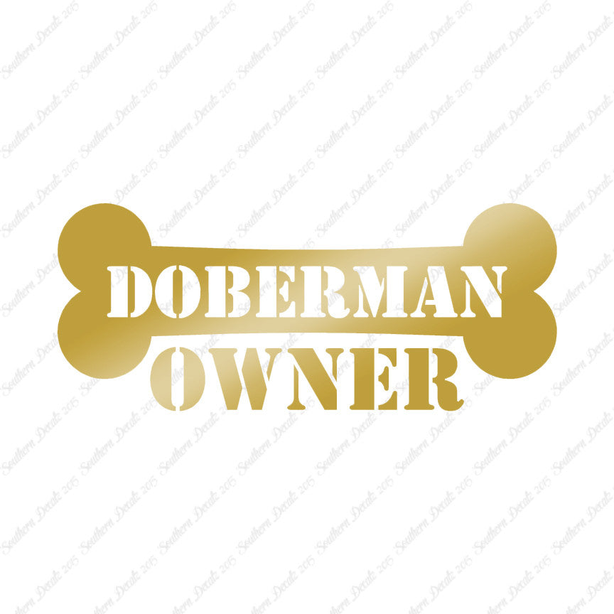 Doberman Dog Owner Bone