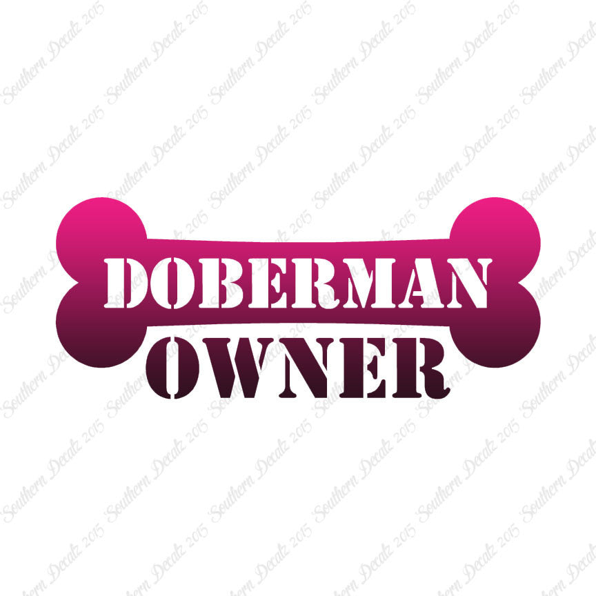 Doberman Dog Owner Bone
