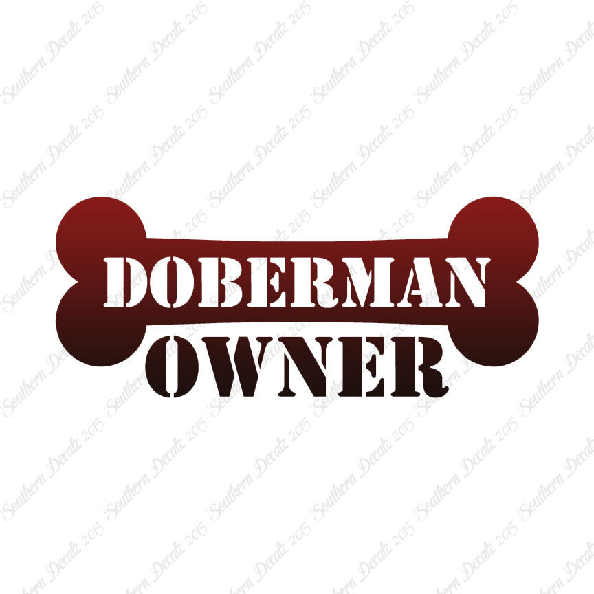 Doberman Dog Owner Bone
