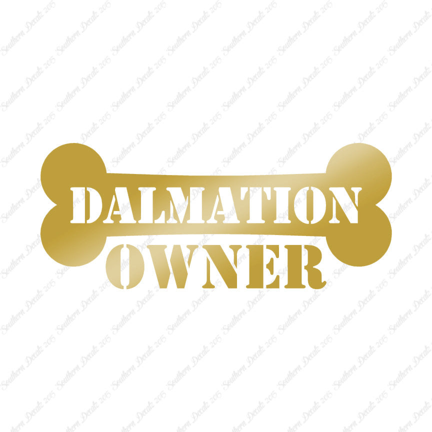 Dalmatian Dog Owner Bone