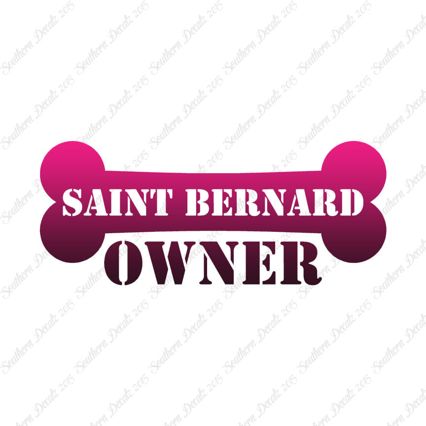 Saint Bernard Dog Owner Bone